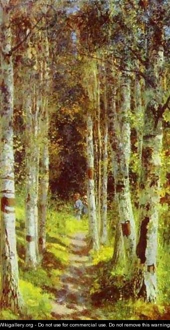 The Birchwood Alley In Abramtzevo 1880 - Vasily Polenov