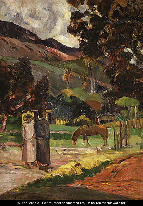 Tahitian Landscape 2 - Paul Gauguin