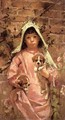 Girl with Puppies 1881 - Sanford Robinson Gifford