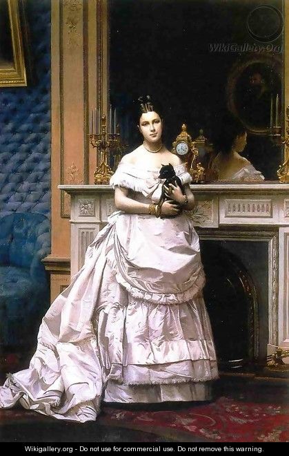 Portrait of a Woman aka Portrait of Marie Gerome 1867 1870 - Jean-Léon Gérôme