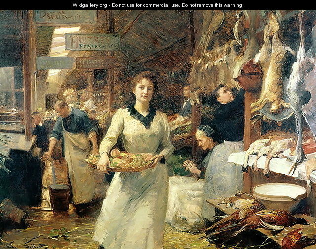 The Market Place - Victor-Gabriel Gilbert