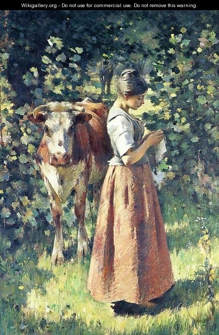 The Cowherd 1888 - Sanford Robinson Gifford