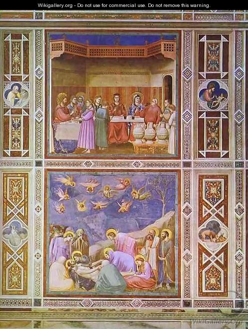 The Wedding Feast At Cana And The Deposition Of Christ 1304-1306 - Giotto Di Bondone
