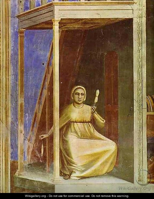 The Angel Appearing To St Anne Detail 1304-1306 - Giotto Di Bondone