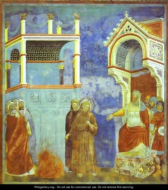 St Francis Before Sultan 1300 - Giotto Di Bondone