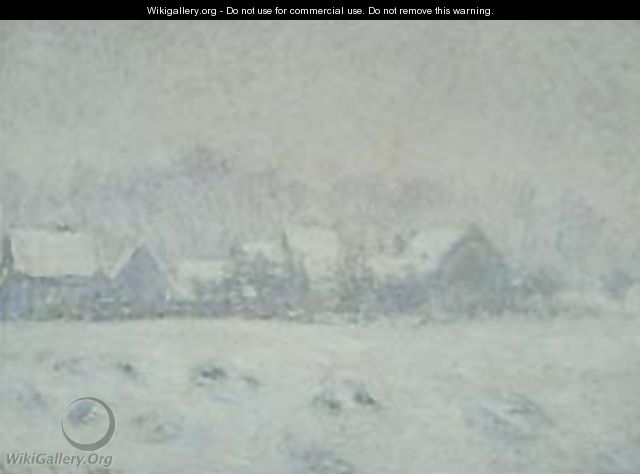 Snow at Giverny - Claude Oscar Monet
