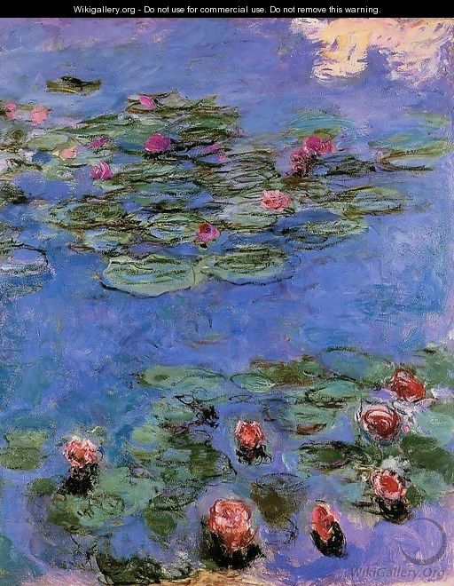 Red Water-Lilies 1914-1917 - Claude Oscar Monet