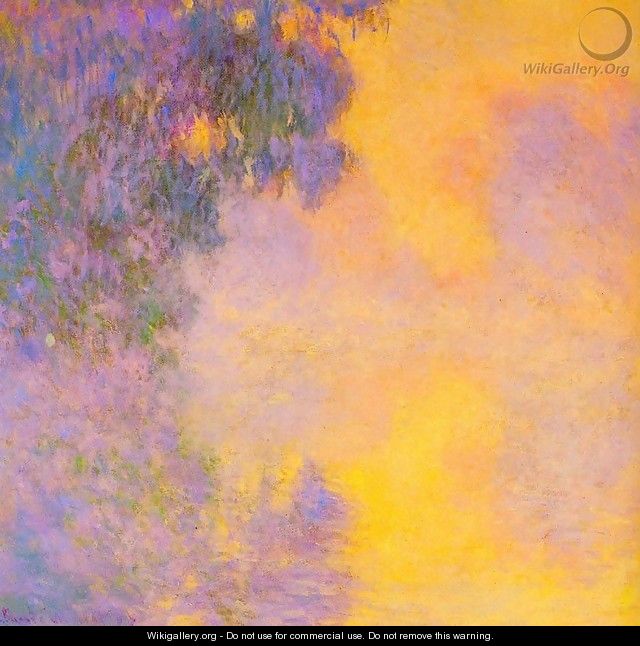 Misty morning on the seine sunrise 1892 - Claude Oscar Monet