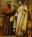 St Leander And St Bonaventura 1665-1666 - Bartolome Esteban Murillo