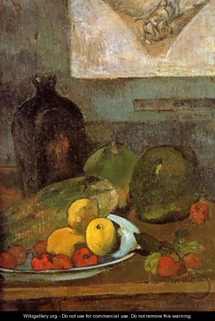 Still Life with Delacroix Drawing 1887 - Paul Gauguin
