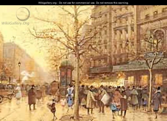 A Paris Street Scene - Eleanor Fortescue-Brickdale