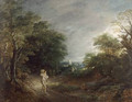 Wooded Landscape with a Woodcutter 1762 63 - Thomas Gainsborough