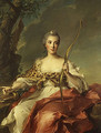 Madame de Maison Rouge as Diana 1756 - Jean-Marc Nattier