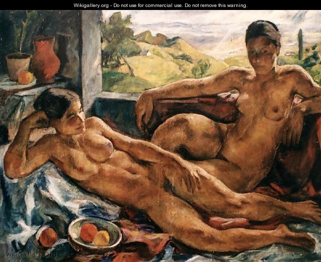 Two Nudes 1923 - Valer Ferenczy