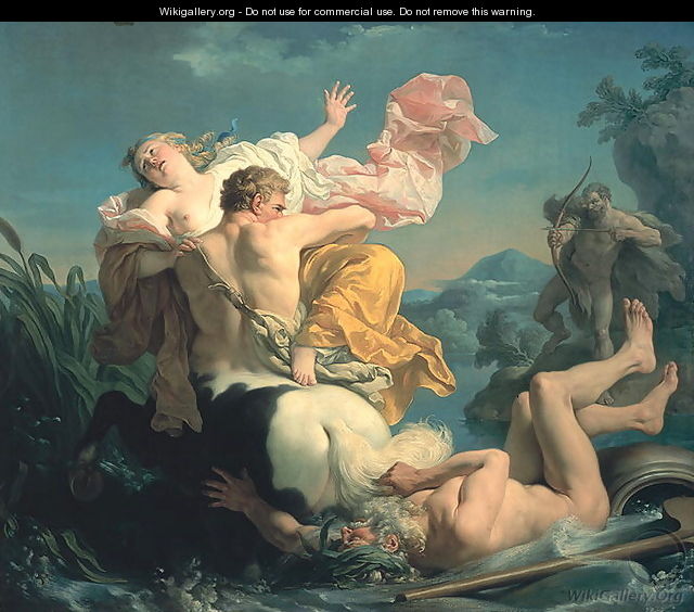 The Abduction of Deianeira by the Centaur Nessus 1755 - Aladar Korosfoi-Kriesch