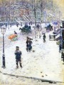 Fifth Avenue in Winter1 - Frederick Childe Hassam