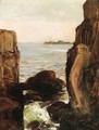 Nymph on a Rocky Ledge - Frederick Childe Hassam