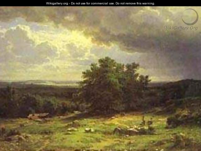 View Near Dusseldorf 1865 - Ivan Shishkin