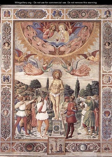Martyrdom of St Sebastian 1485 - Benozzo di Lese di Sandro Gozzoli