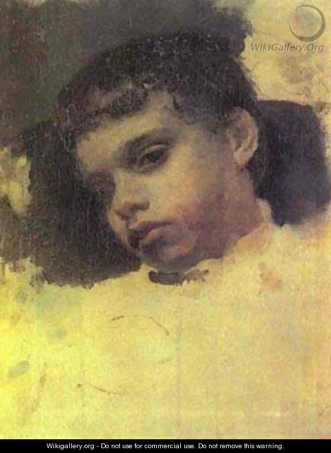 Portrait Of Kolya (Nikolay) Simonovich 1880 - Valentin Aleksandrovich Serov