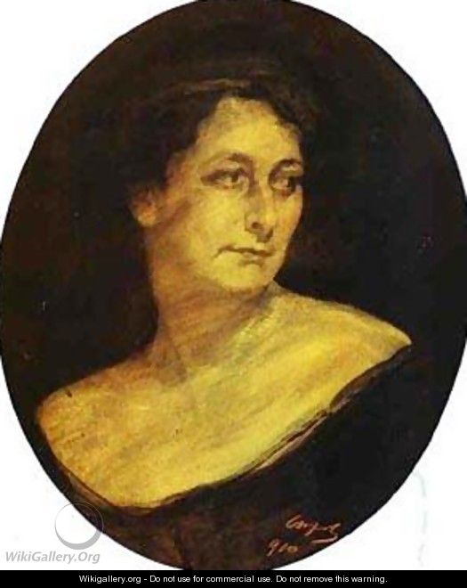 Portrait Of Anna Staal 1910 - Valentin Aleksandrovich Serov