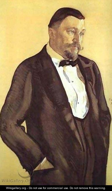 Portrait Of Alexei Morozov 1909 - Valentin Aleksandrovich Serov