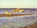 Horses On A Shore 1905 - Valentin Aleksandrovich Serov