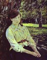 Girl In The Sunlight Portrait Of Maria Simonovich 1888 - Valentin Aleksandrovich Serov