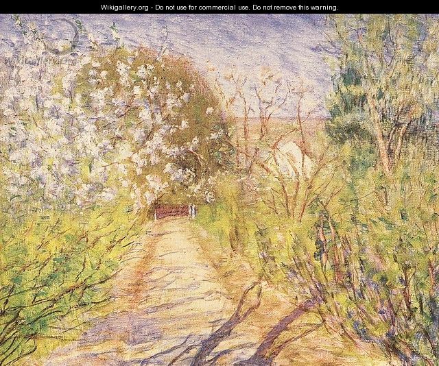 Garden Path with Blossoming Bushes 1935 - Kann Gyula Kosztolanyi