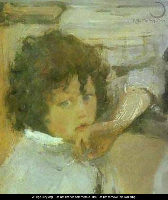The Children (Sasha Serov) Detail 1899 - Valentin Aleksandrovich Serov
