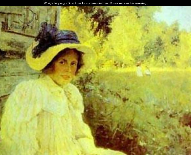 Summertime Portrait Of Olga Serova 1895 - Valentin Aleksandrovich Serov