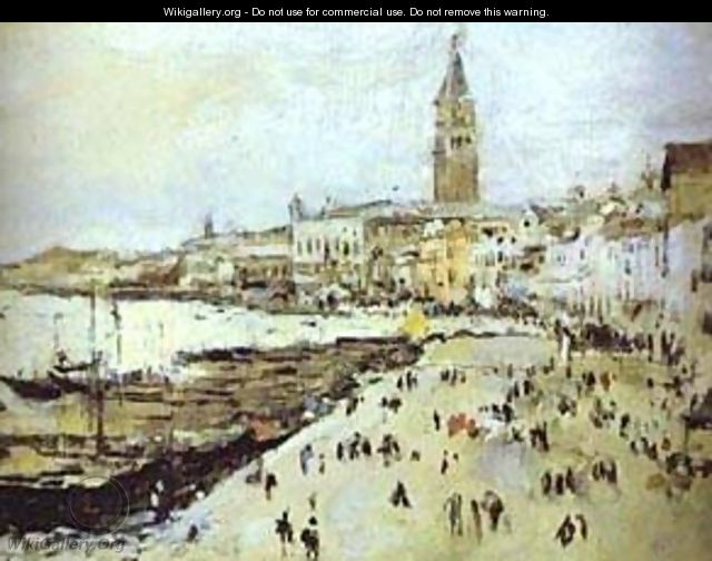Seaside In Venice Study 1887 - Valentin Aleksandrovich Serov