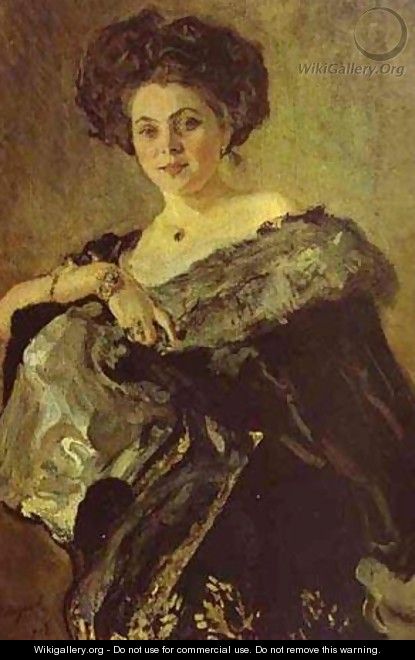 Portrait Of Yevdokia Morozova 1908 - Valentin Aleksandrovich Serov