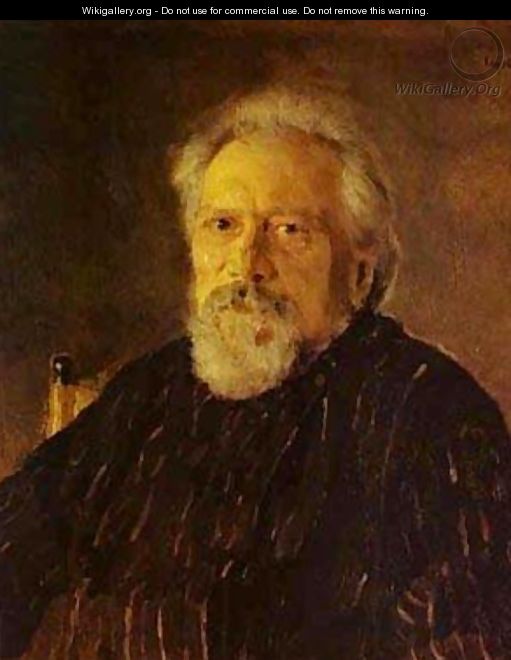 Portrait Of The Author Nikolay Leskov 1894 - Valentin Aleksandrovich Serov