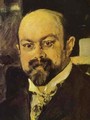 Portrait Of Mikhail Abramovich Morozov Detail 1902 - Valentin Aleksandrovich Serov