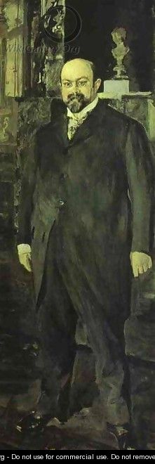Portrait Of Mikhail Abramovich Morozov 1902 - Valentin Aleksandrovich Serov