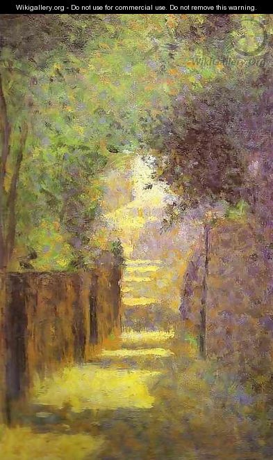 Saint Vincent Street Montmartre Spring 1884 - Georges Seurat