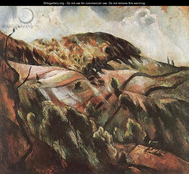 Zebegeny Hills (Sunny Landscape) 1923 - Istvan Desi-Huber