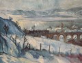 Viaduct (Winter Landscape with Railway) 1927 - Istvan Desi-Huber