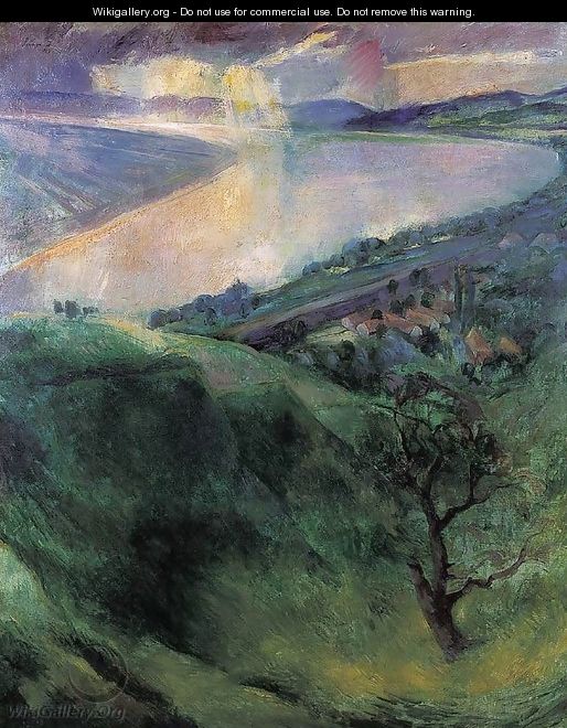 The Danube Bend at Zebegeny 1927 - Istvan Desi-Huber