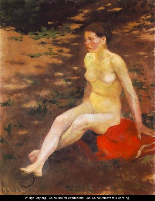 Nude in the Garden 1914 - Istvan Desi-Huber