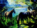 Horses in the Yard 1926 - Istvan Desi-Huber