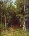Landscape With A Woman 1872 - Ivan Shishkin