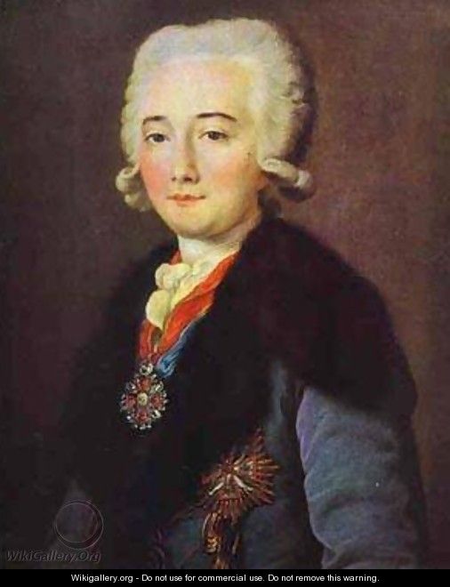 Portrait of Alexander Dmitryev Mamaonov 1780s - Mikhail Shibanov