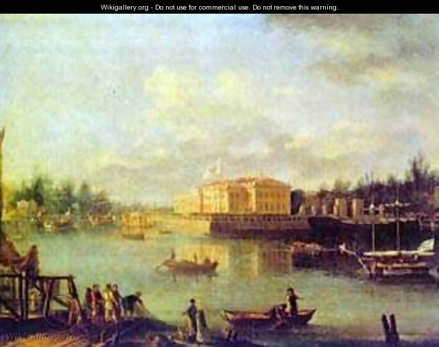 View On The Kamennoostrov Palace Through Bolshaya Nevka From The Stroganov Seashore 1803 - Semen Fedorovich Shchedrin