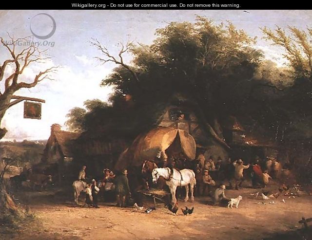 Travellers resting at a Country Inn - William Joseph Shayer