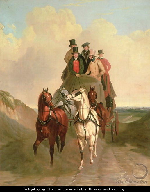 A Coach and Four on an Open Road - William Joseph Shayer