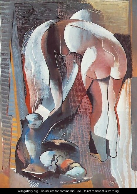Bending Nude from Behind 1934 - Aurel Bernath