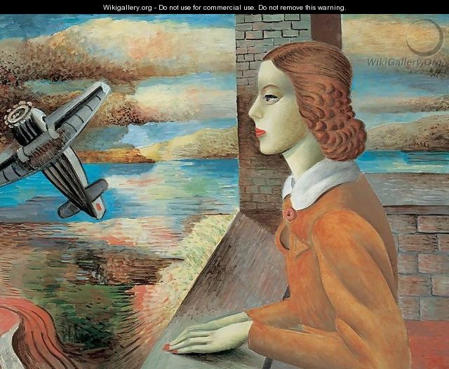 Girl and Iron Bird 1935 - Vilmos Perlrott-Csaba
