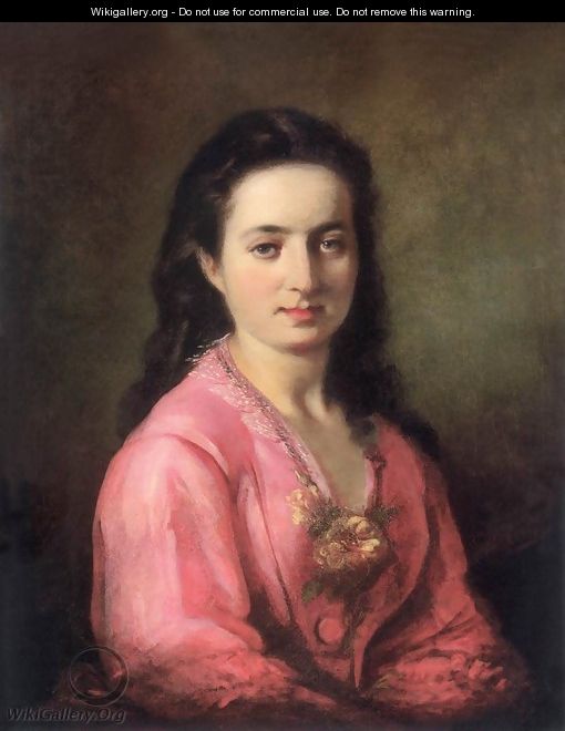 Portrait o a Young Girl 1869 - Hermann Kern